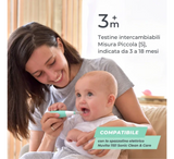 Set Kokash Zëvendësuese Nuvita për Furçën Elektrike të Dhëmbëve Sonic Clean &amp; Care 1151