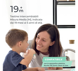 Set Kokash Zëvendësuese Nuvita për Furçën Elektrike të Dhëmbëve Sonic Clean &amp; Care 1151