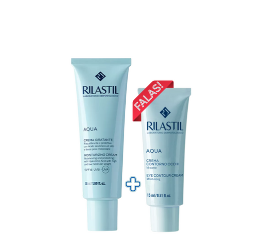 Rilastil Aqua Set (Moisturizing Cream Spf 15 50ml + Eye Contour Cream 15ml)