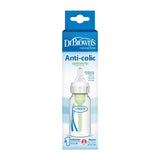 Dr. Brown's Natural Flow Anti-Colic Options+ Narrow Baby Bottle, with Level 1 Slow Flow Nipple