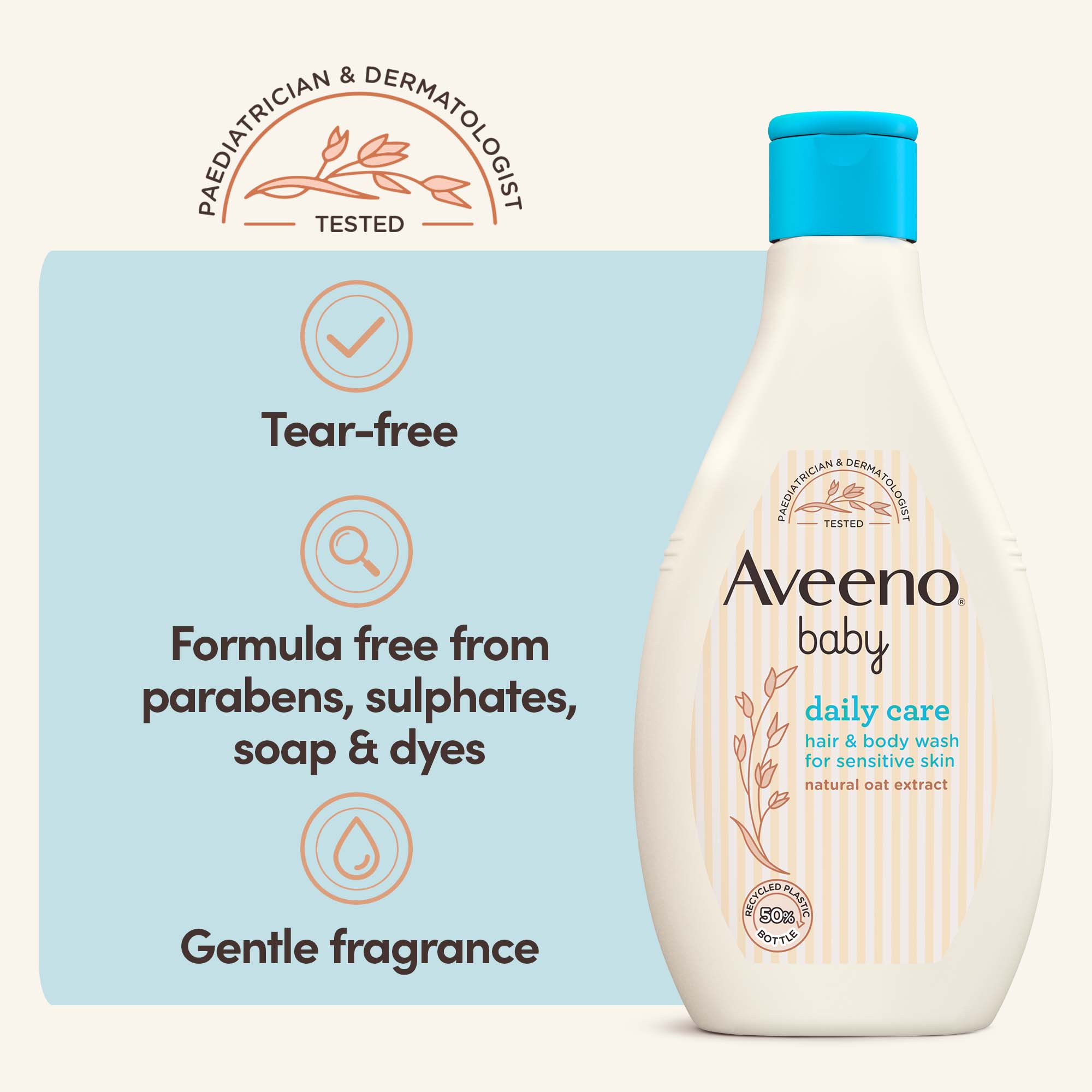 AVEENO® DAILY CARE HAIR AND BODY WASH, 250ML