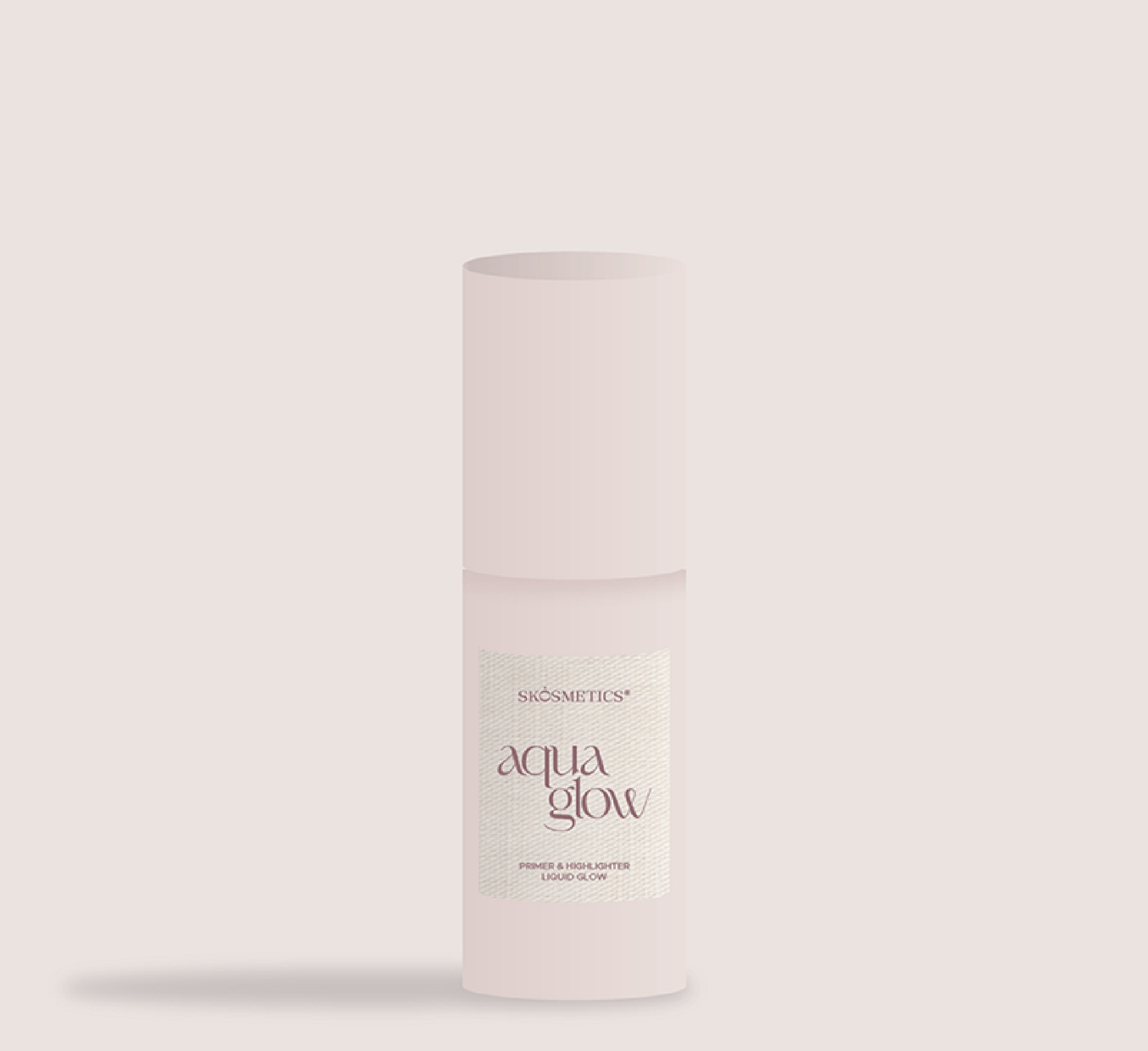 SKOSMETICS AQUA GLOW PRIMER &amp; HIGHLIGTER (shkëlqim i lëngshëm)