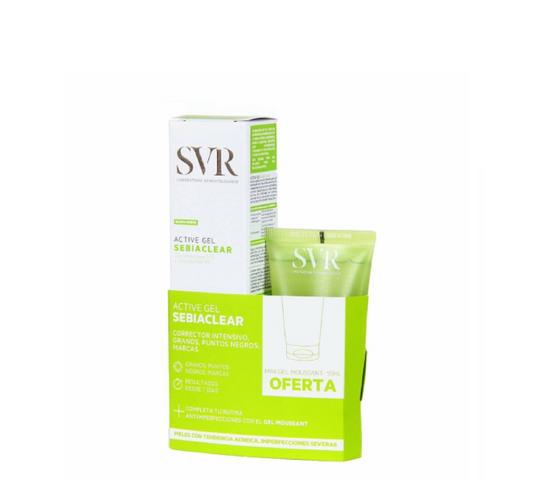 SVR Sebiaclear Active Gel + Cleanser Gift Set