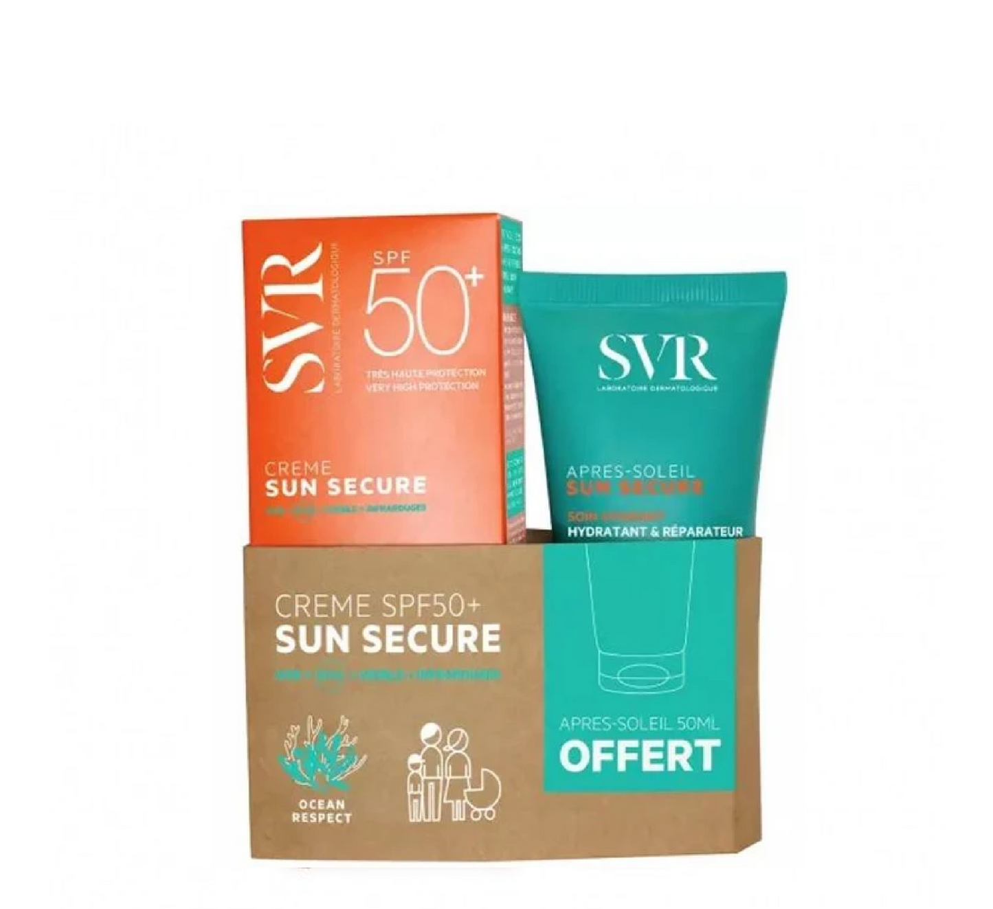 SVR Set - Sun Secure Cream SPF50 + Moisturising After Sun (Outlet)