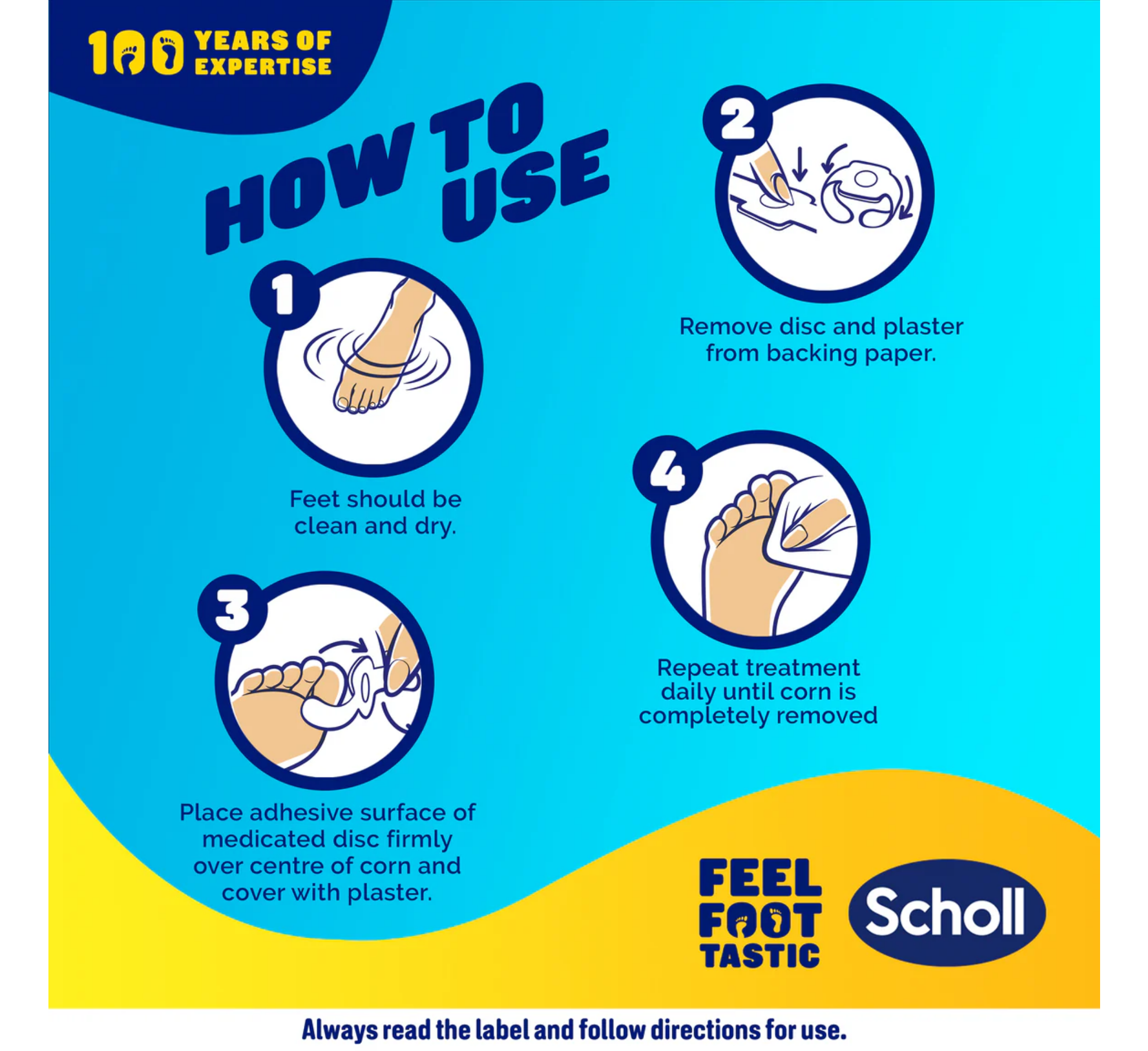 Scholl Corn Removal Plasters *4pcs