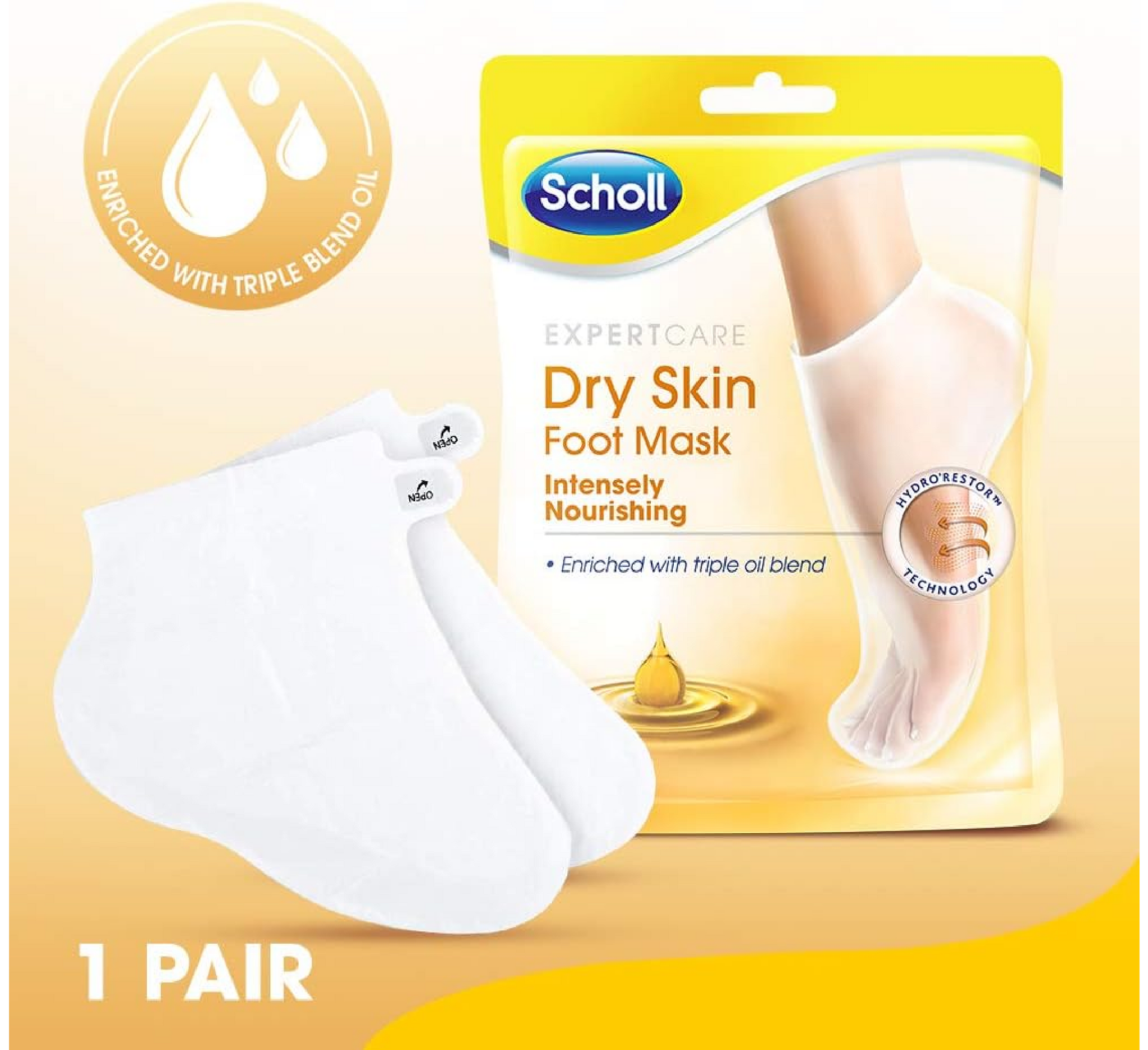 Maska për këmbë për lëkurë të thatë Scholl ExpertCare *(1 palë)