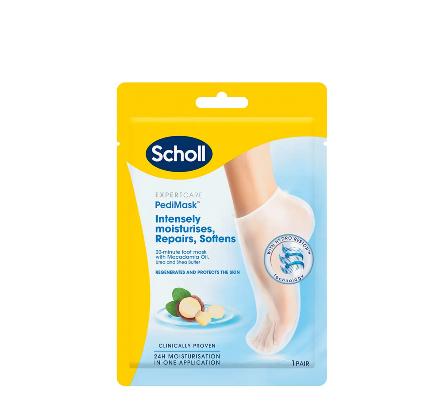 Maska për këmbët Scholl ExpertCare prej makadamia *(1 palë)