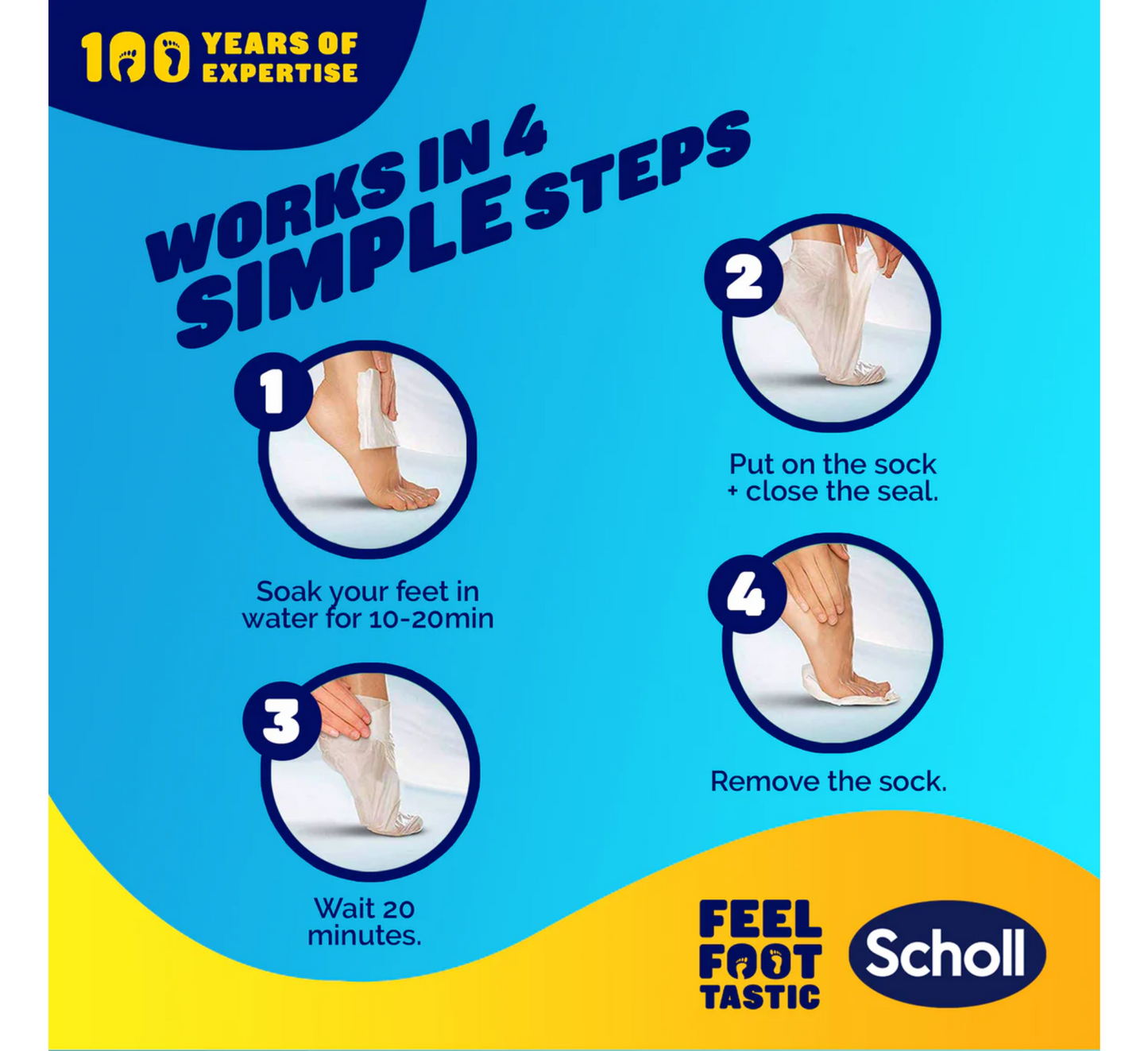 Maska për këmbët Scholl ExpertCare prej makadamia *(1 palë)