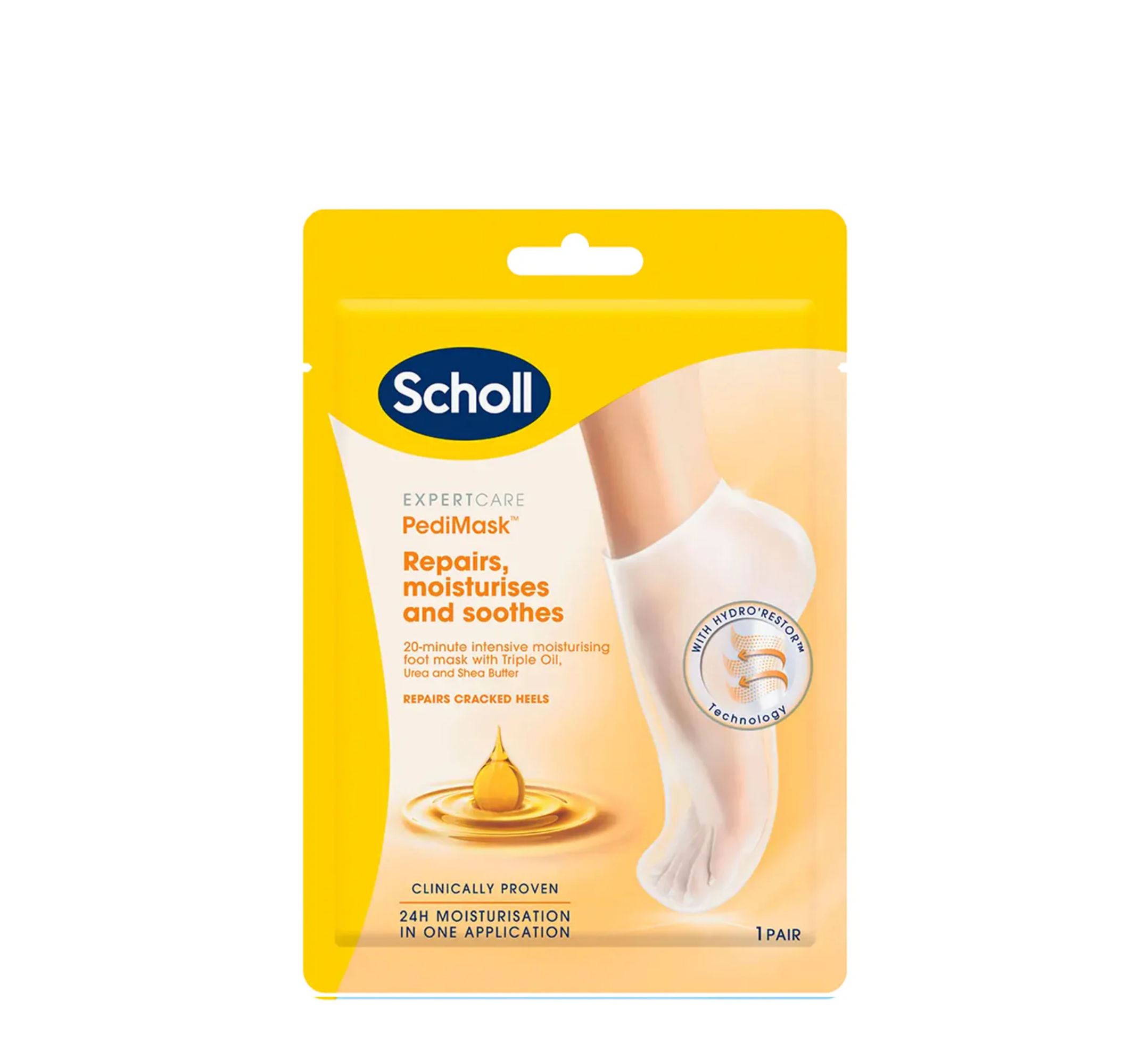 Scholl ExpertCare Foot Mask with Manuka Honey *(1 Pair)