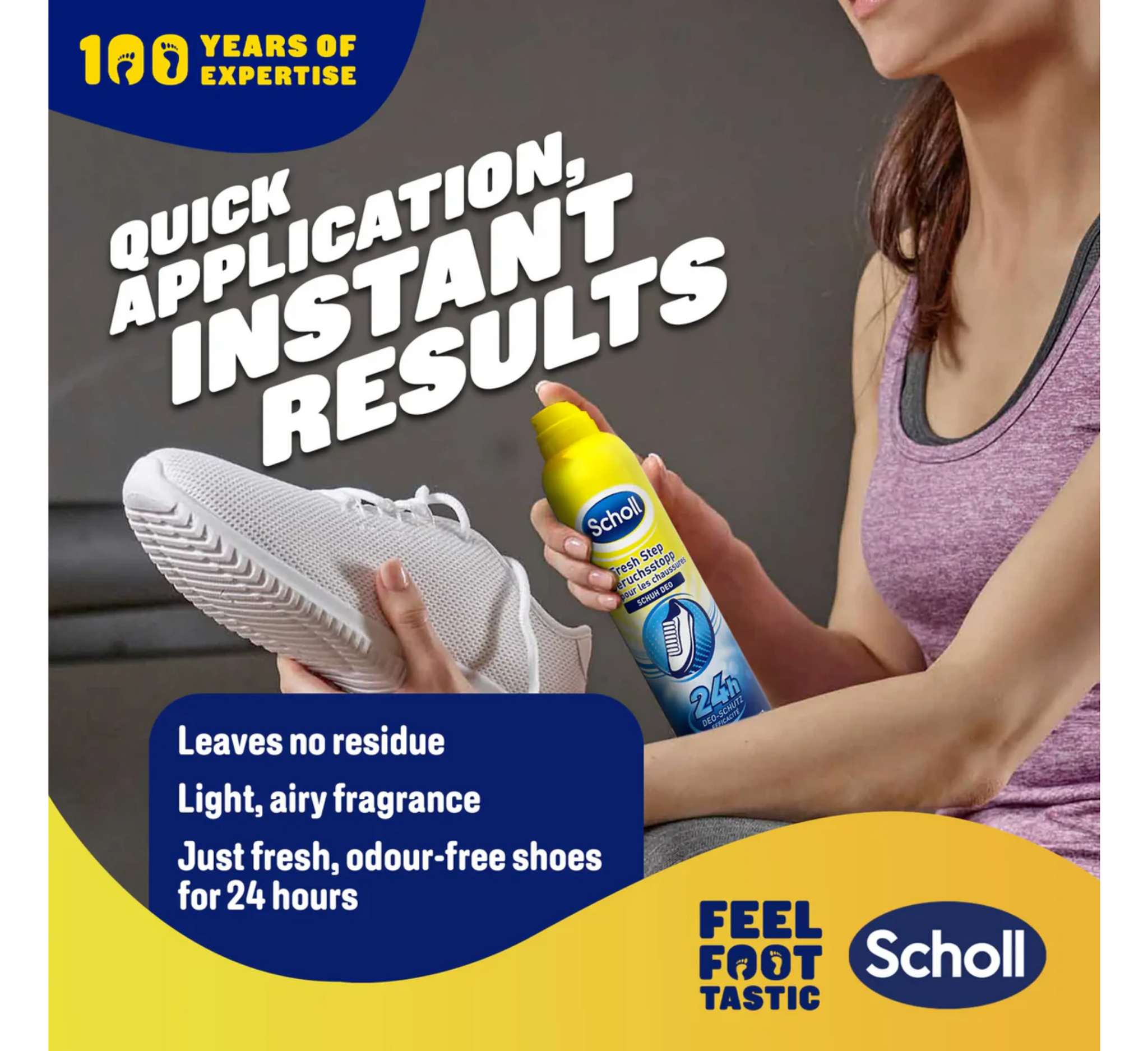 Sprej për këpucë Scholl Fresh Step *100gr
