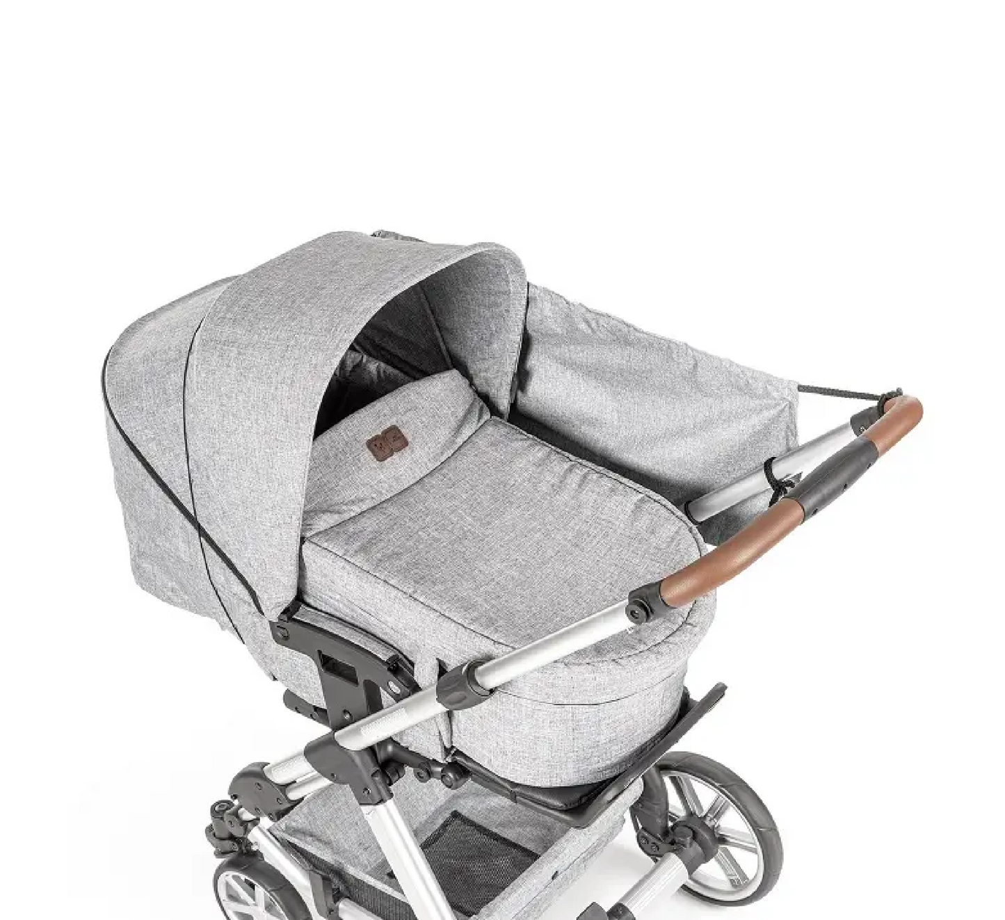 ShineSafe+ Awning for baby carriage, grey melange