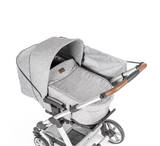 ShineSafe+ Awning for baby carriage, grey melange