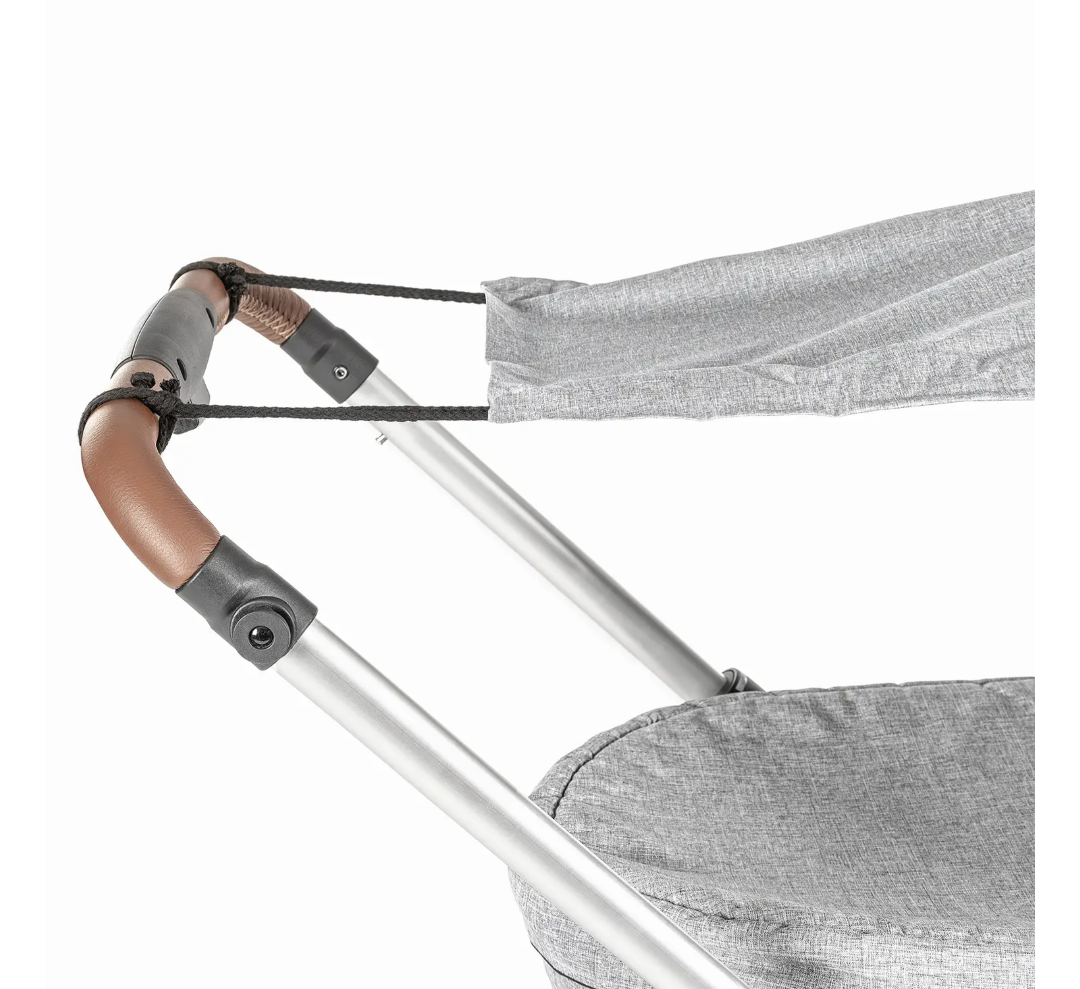 ShineSafe+ Awning for baby carriage, grey melange