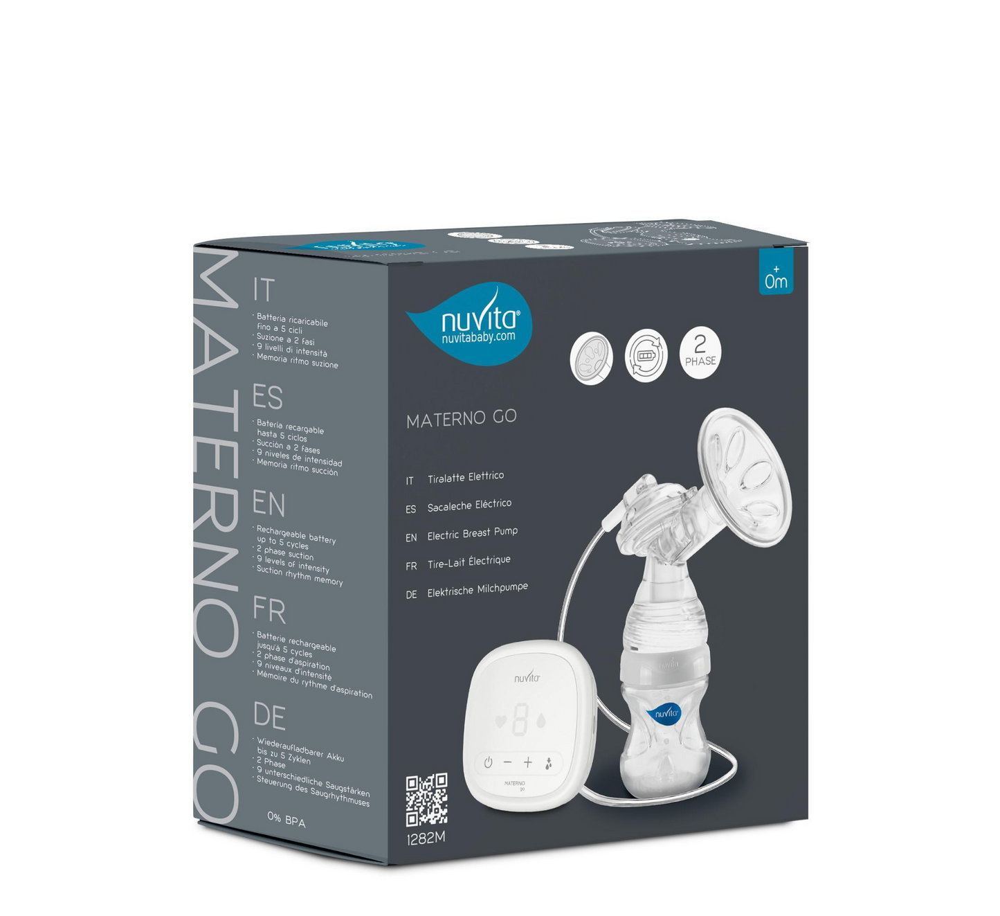 Nuvita Single 2-Stage Electric Breast Pump - Materno Go 1282M