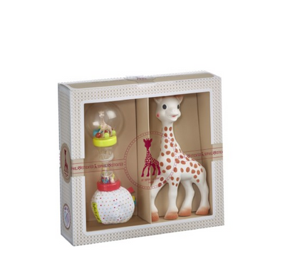 Kuti Sophie La Girafe Gati për Lindje + Maracas të Butë me Rrahje