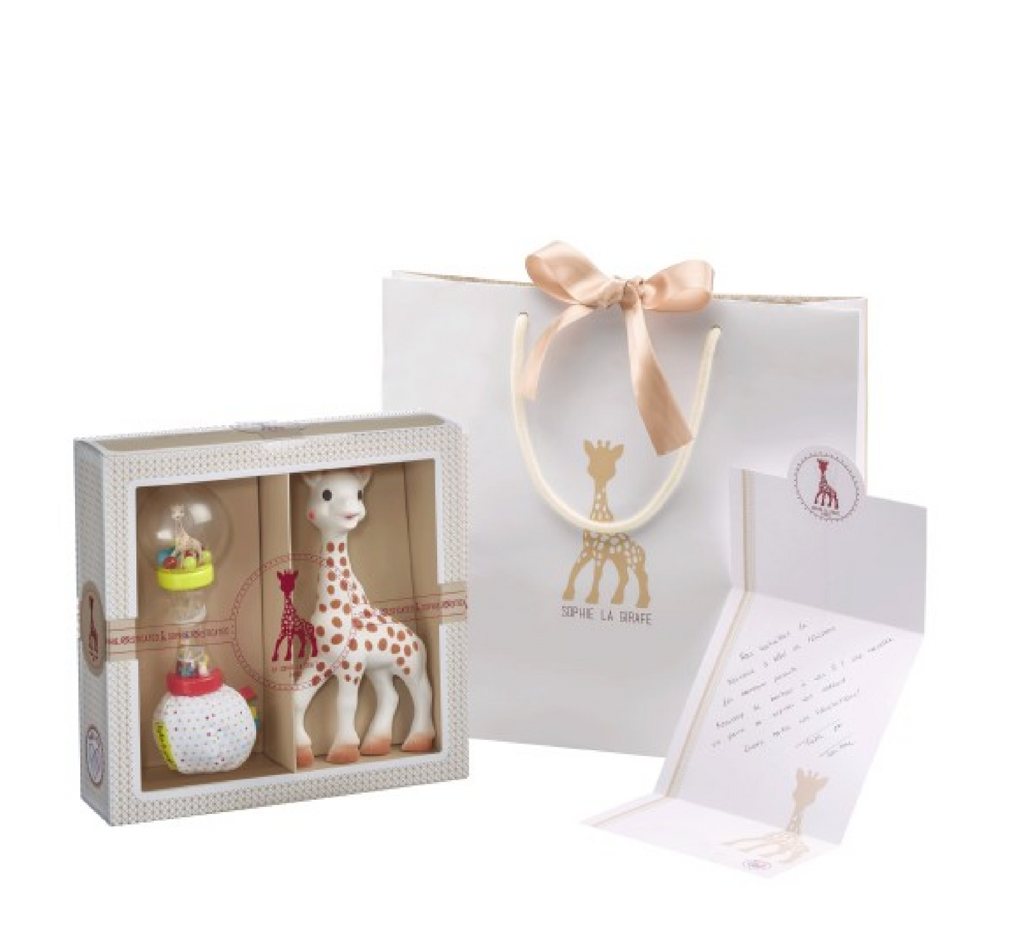 Kuti Sophie La Girafe Gati për Lindje + Maracas të Butë me Rrahje