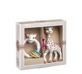 Set Dhurate Sophie La Girafe Gati për Lindje + Unaza Ngjyrosëse