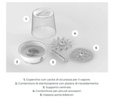 Sterilizues me avull Nuvita për shishet e foshnjave - Sterieasy 1083