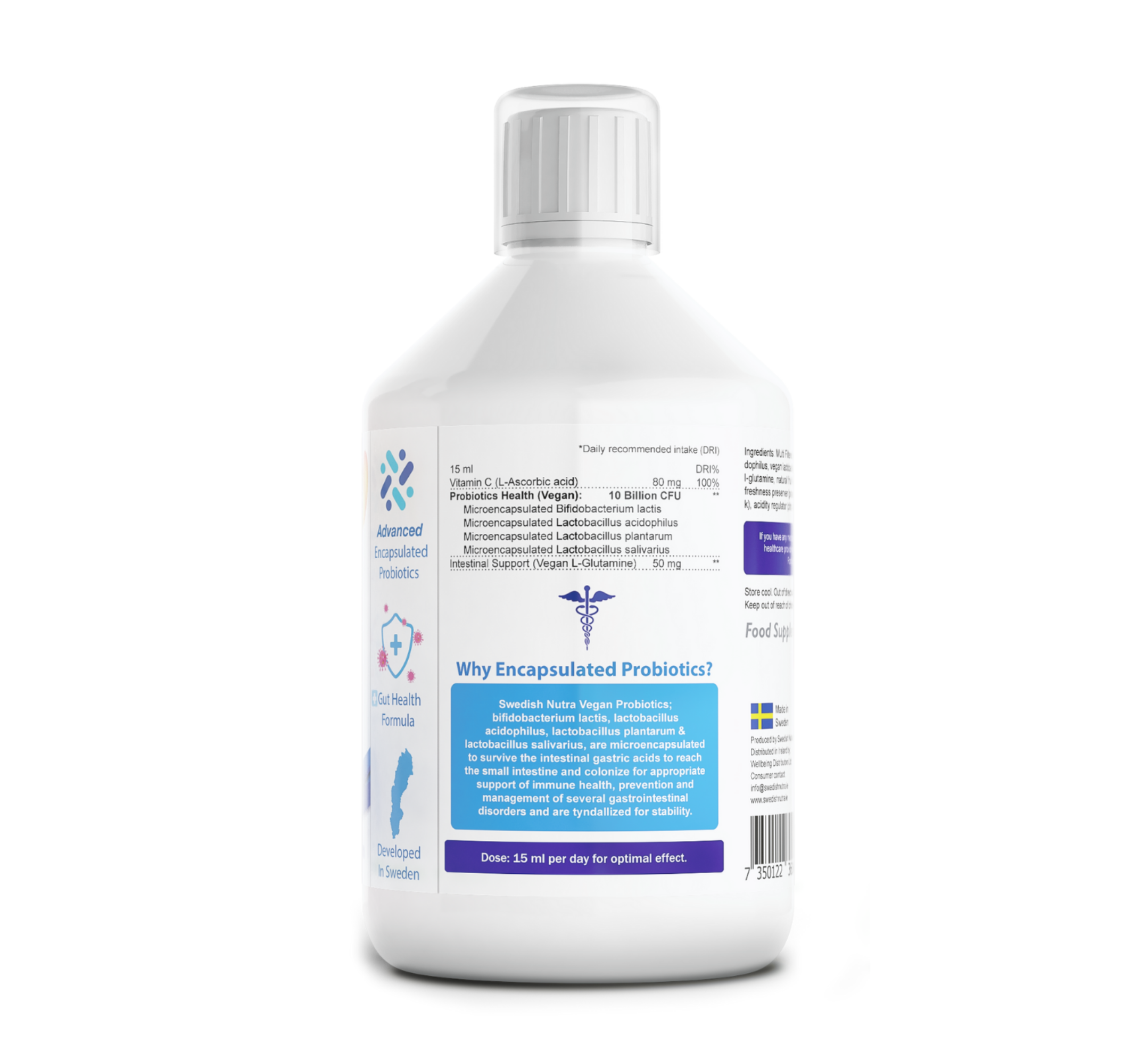 Swedish Nutra Encapsulated Probiotics *500ml