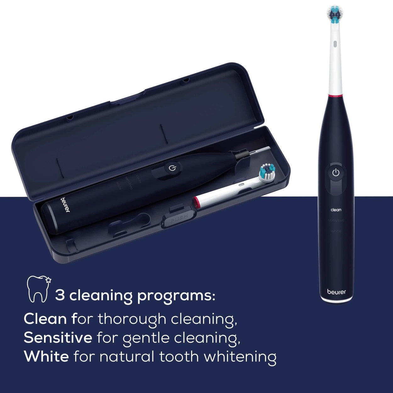 Beurer Electric Toothbrush TB 50 Pressure Sensor & Timer - 3 Programs