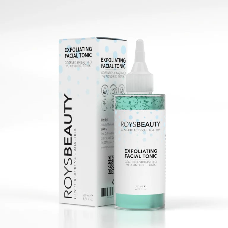 ROYS BEAUTY – Glycolic Acid 5% + AHA/BHA ( Serum per lekuren )