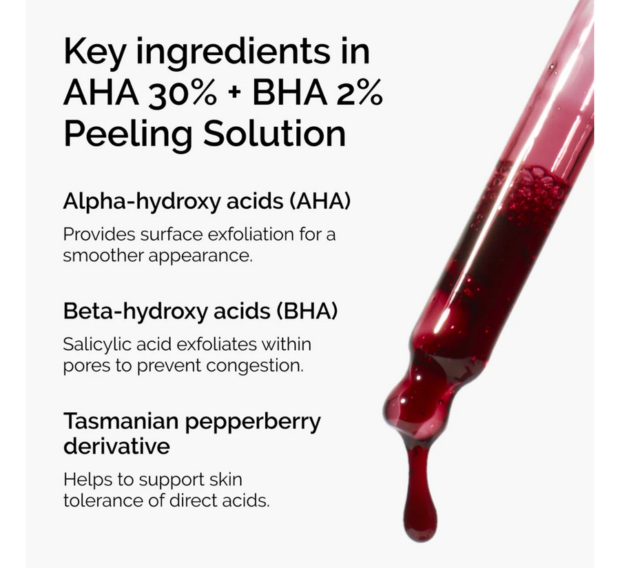 Решението за пилинг со AHA 30% + BHA 2% *30 мл