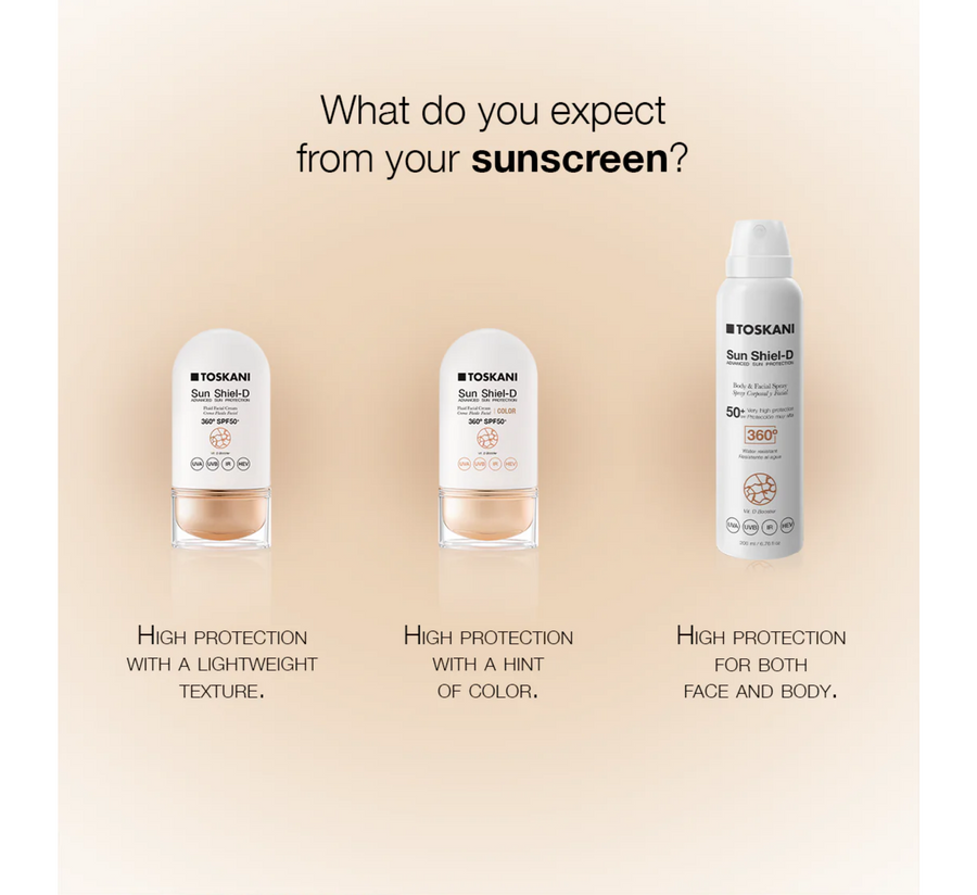 TOSKANI Sun Shiel-D Fluid krem fytyre me SPF 50+ *50ml