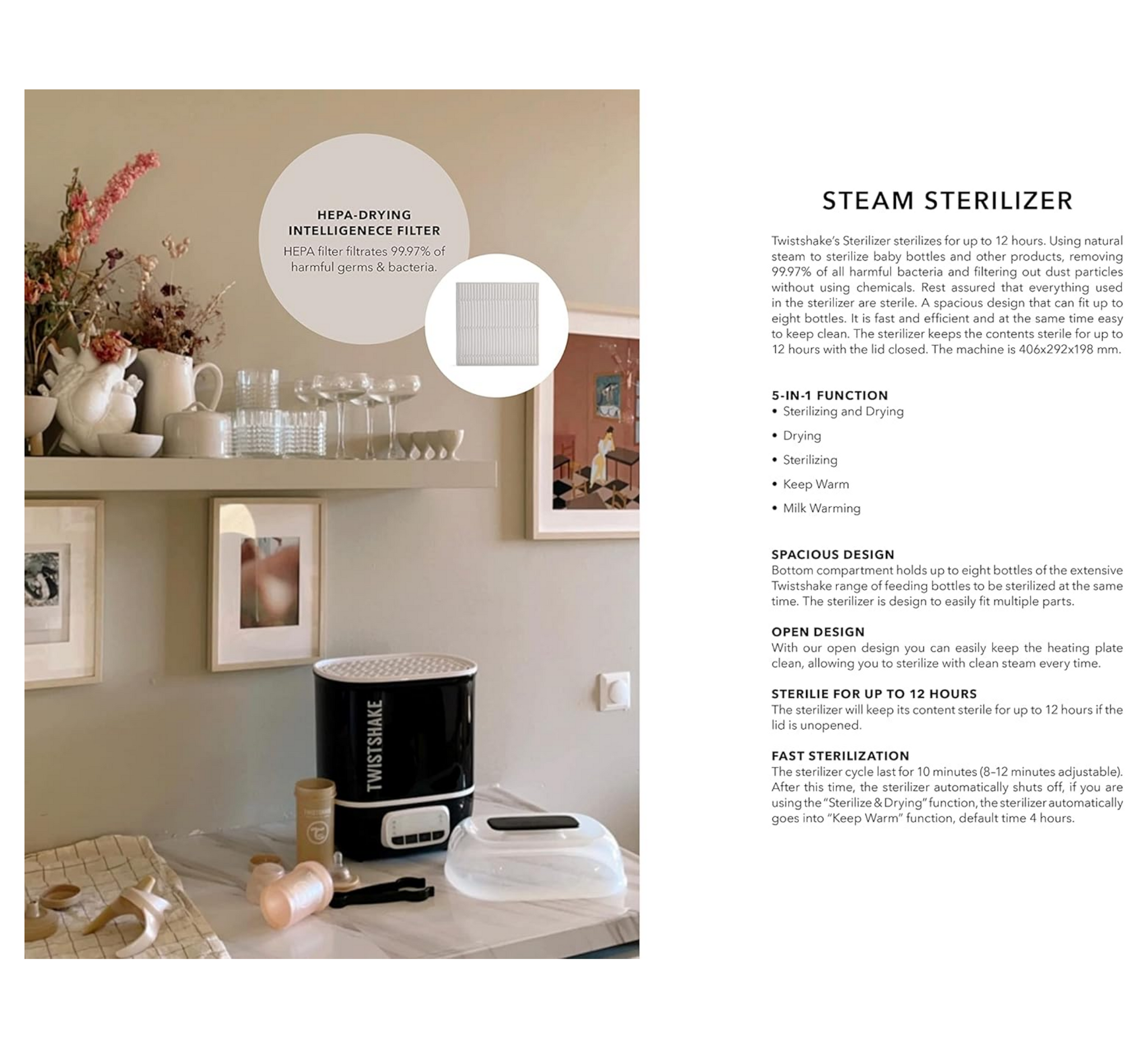 Twistshake 5in1 Steam Sterilizer