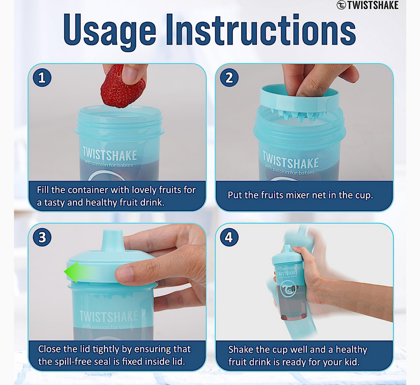 Twistshake Kid Cup (water bottle) 12 Months+ *360ml