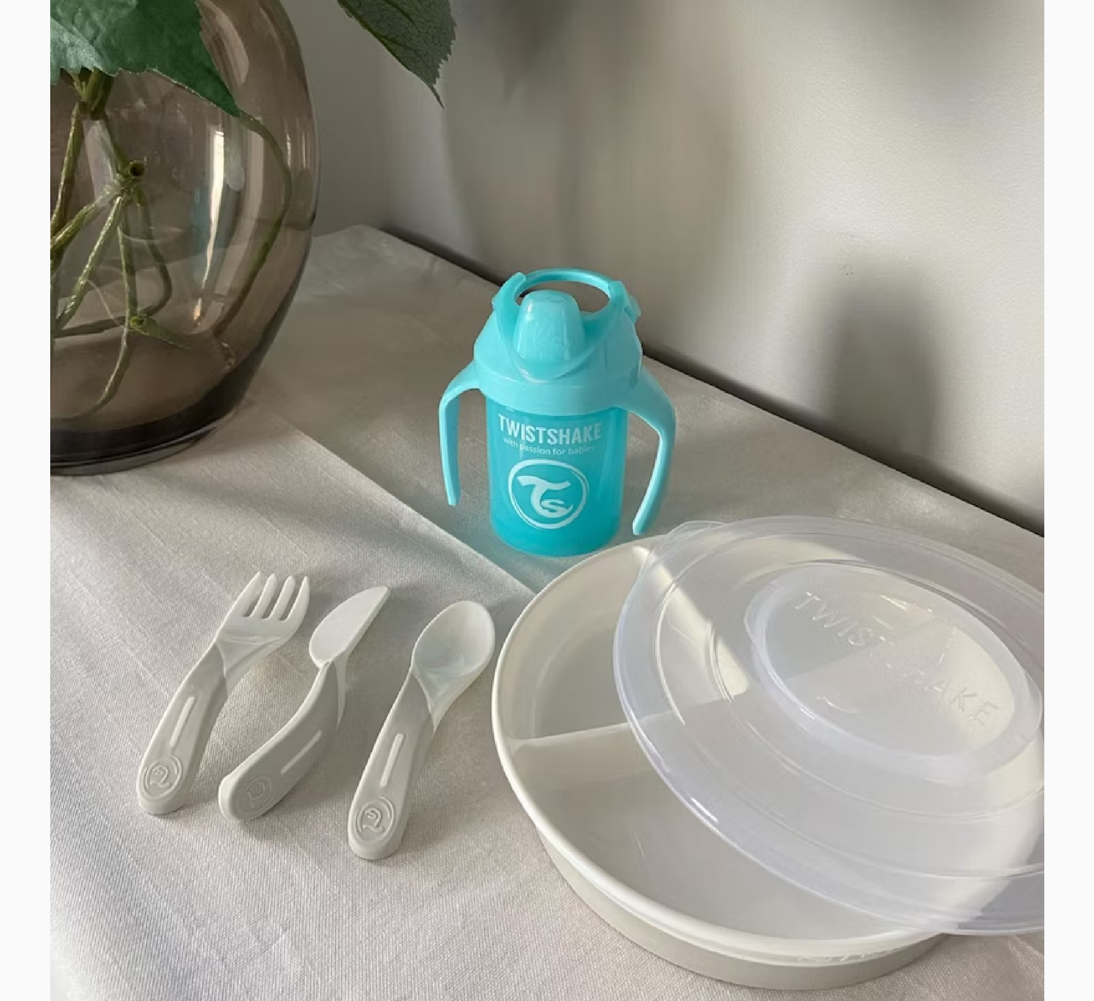 Twistshake Baby Cutlery Knife Fork & Spoon 6 Months+