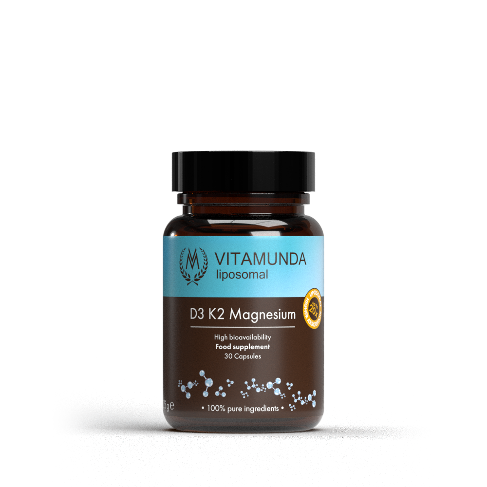 Liposomal Vegan D3 K2 Magnesium – 30 capsules