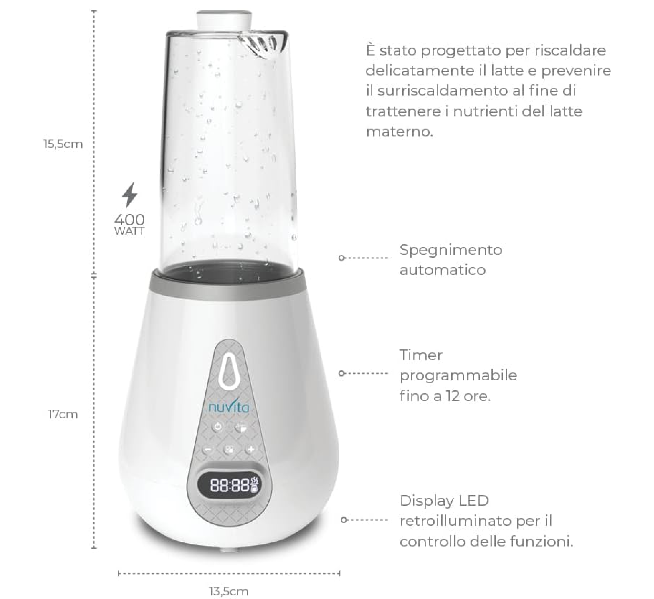 Nuvita Ultra-fast Bottle Warmer and Sterilizer - 1170