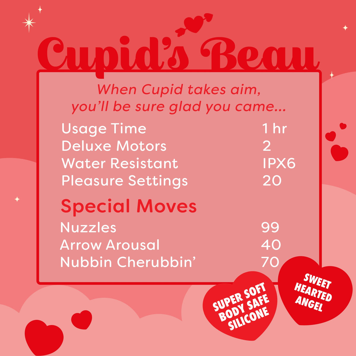 Cupid's Beau Heart-Tongued Vibrator