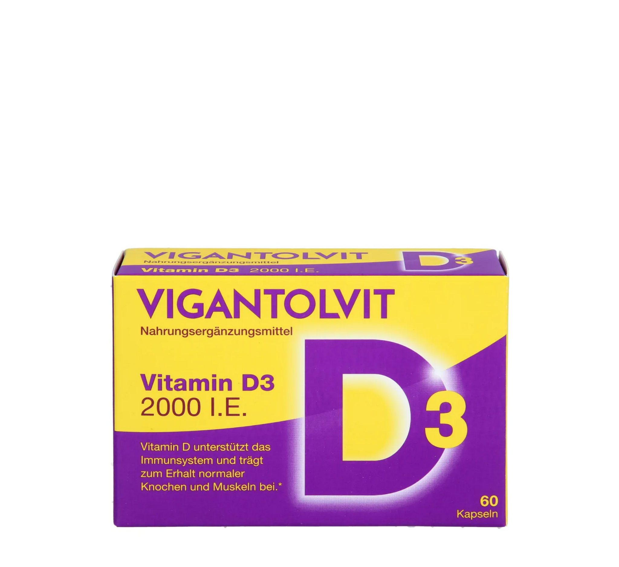 VIGANTOLVIT Vitamin D3 2000 I.E. (*60caps)