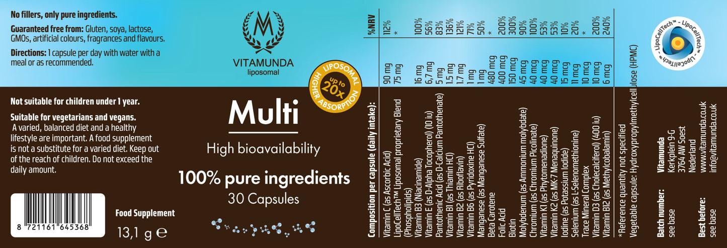 Liposomal Multi – 30 capsules