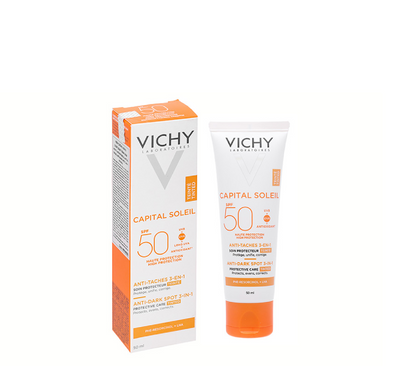 Vichy Capital Soleil Kundër Njollave të Errëta 3-në-1 me Ngjyrë SPF50+ *50ml