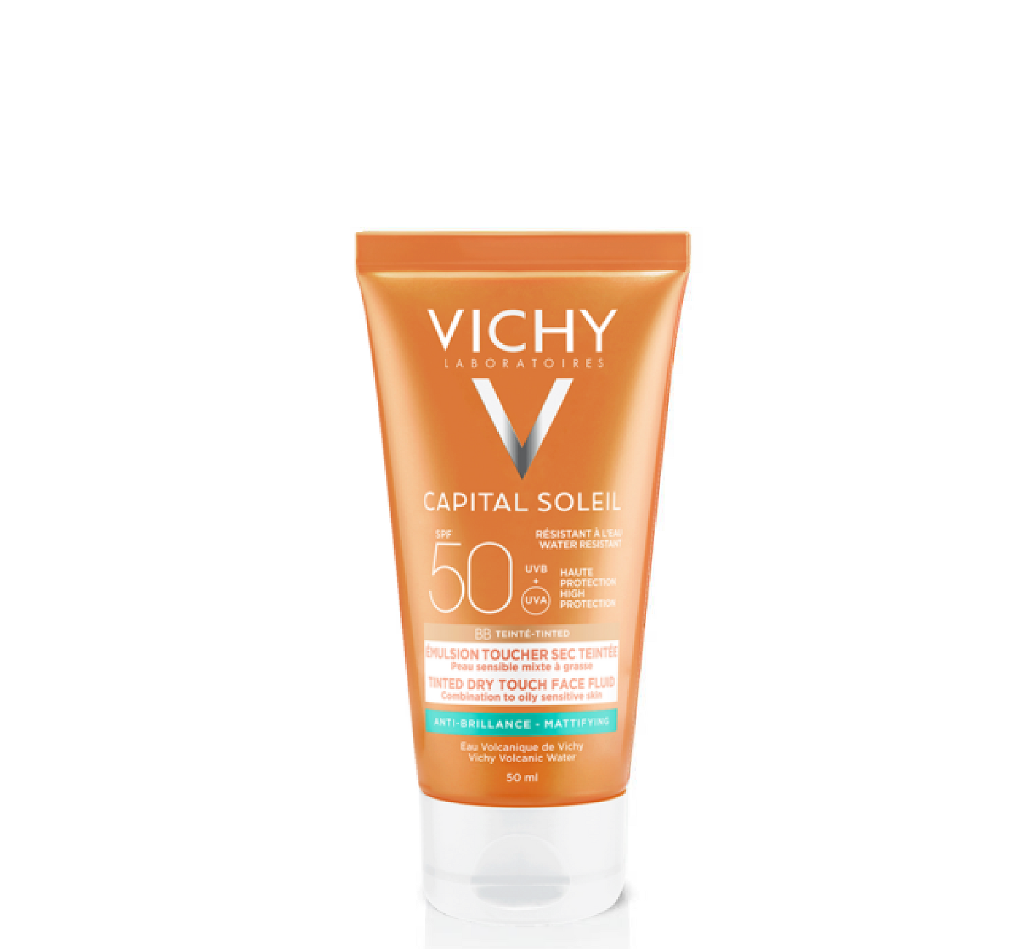 Vichy Capital Soleil Lëng për fytyrën me ngjyrë, për prekje të thatë, Spf50+ *50 ml
