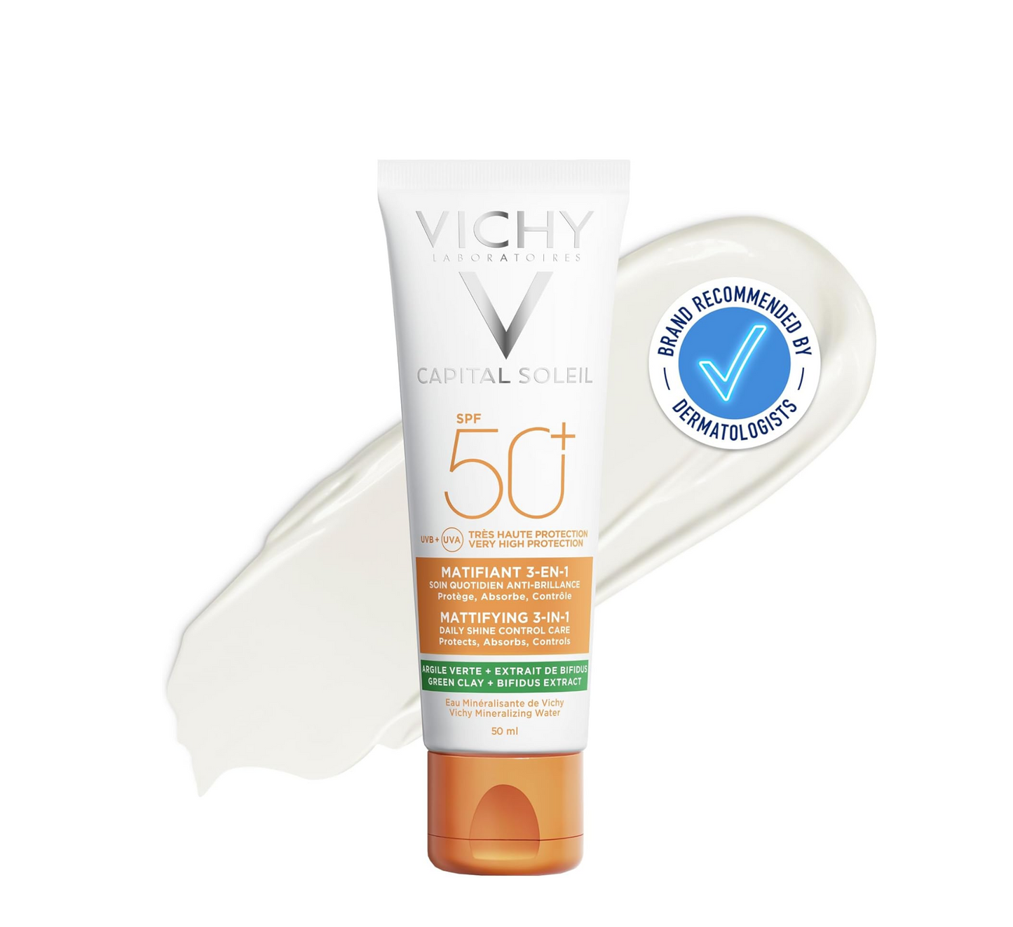 Vichy Capital Soleil Mattifying 3 in 1 Shine Control Spf 50+ (*50ml)