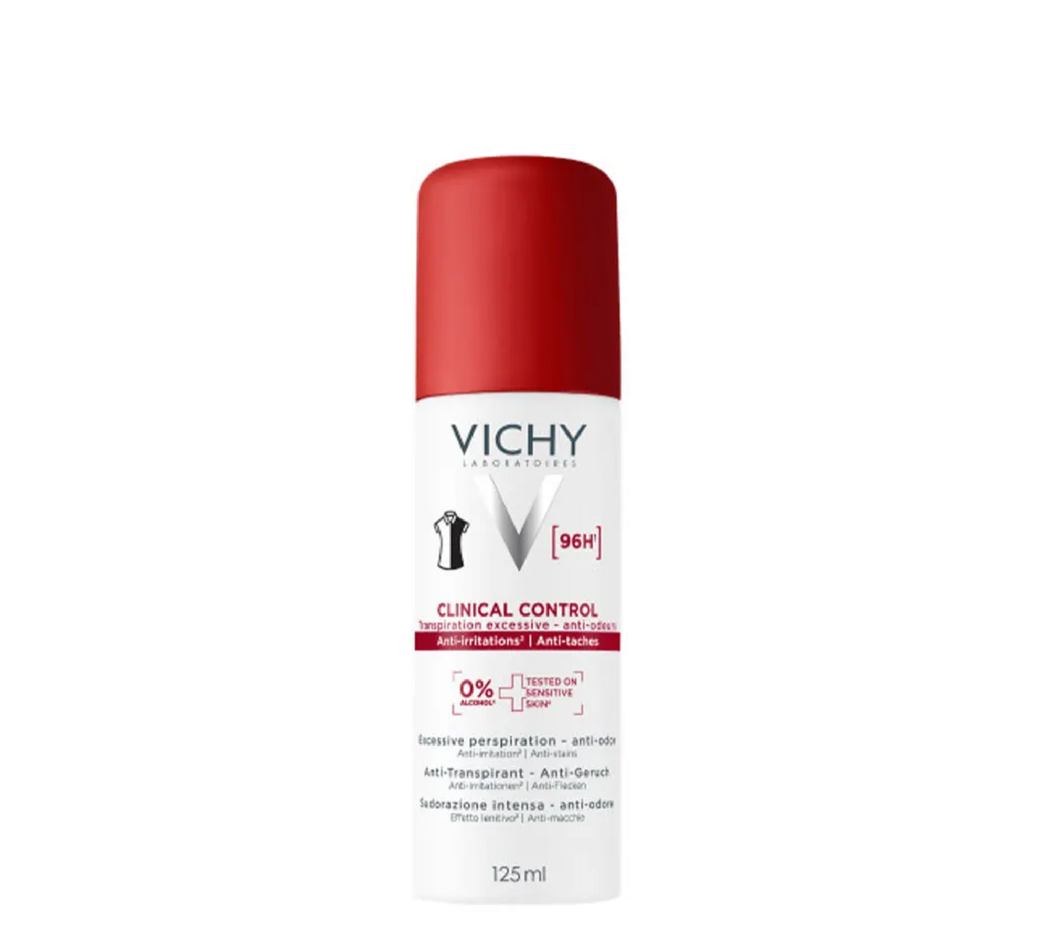 Vichy Clinical Control 96H Unisex Anti-Transpirant Deodorant *125ml