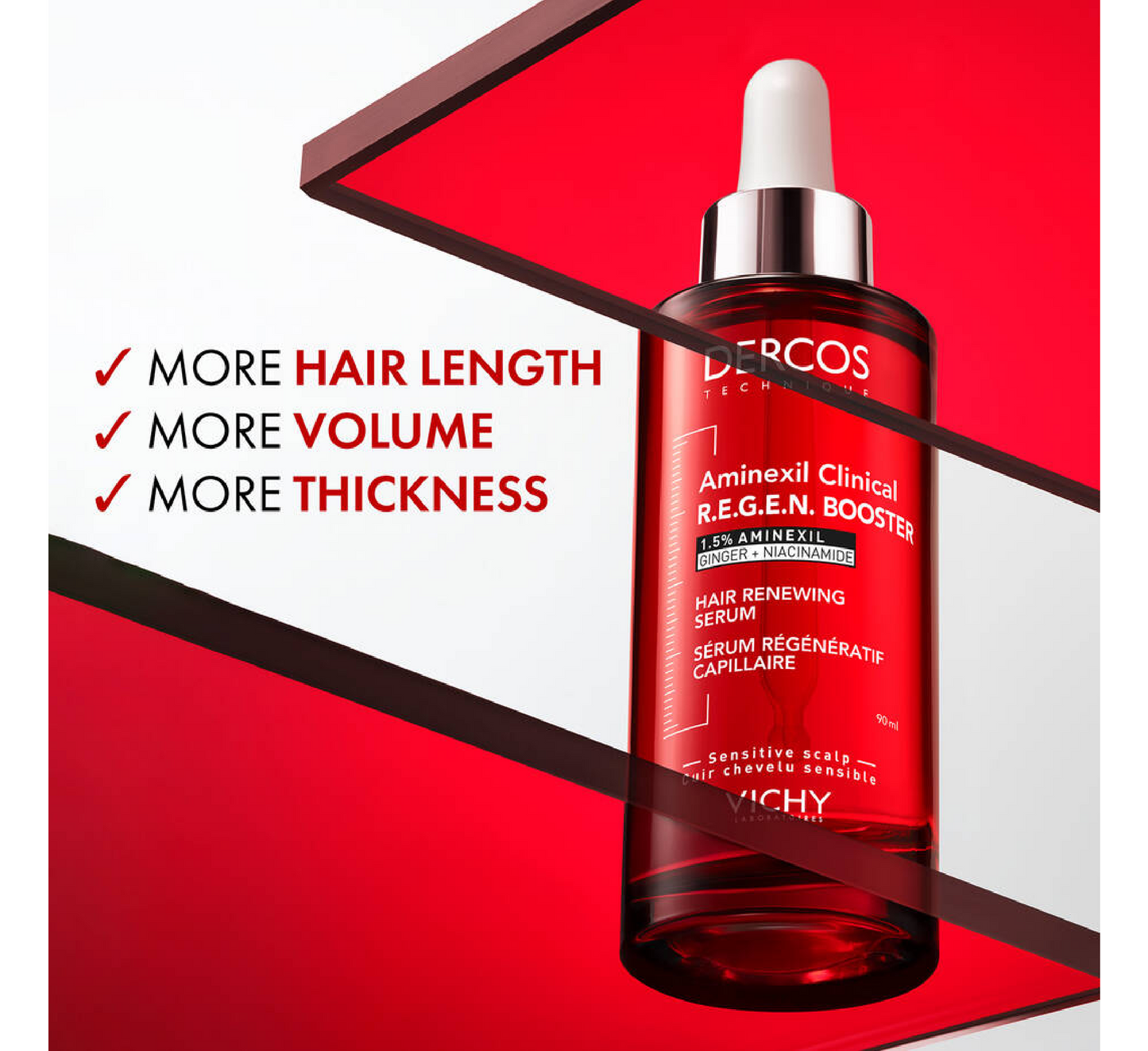 Vichy Dercos Aminexil Regen Booster Hair Renewing Serum *90ml