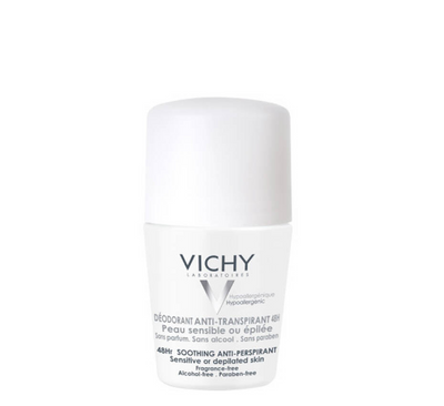 Vichy Deodorant Anti-Djersitës Roll-On për Skin Sensitive 48 Orësh *50ml