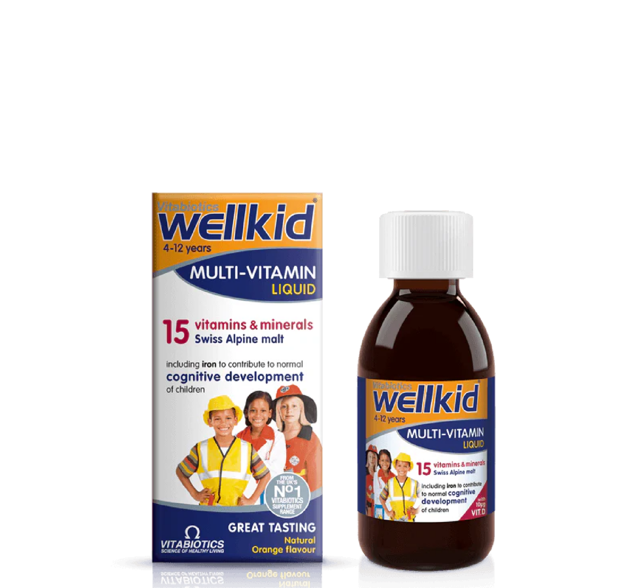 Vitabiotics - Wellkid Multi-Vitamina Lëngshme 4-12vjec *150ml