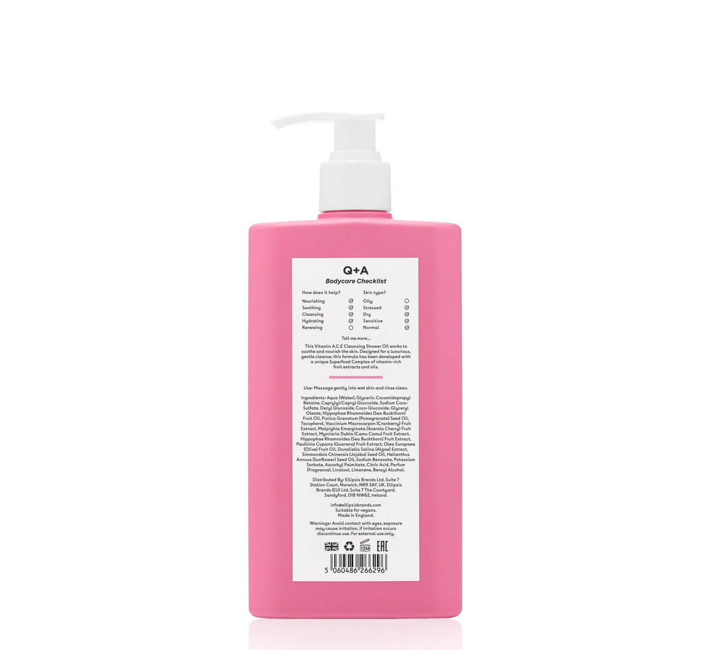 Vaj Pastrues për Dush me Vitaminë ACE *250ml