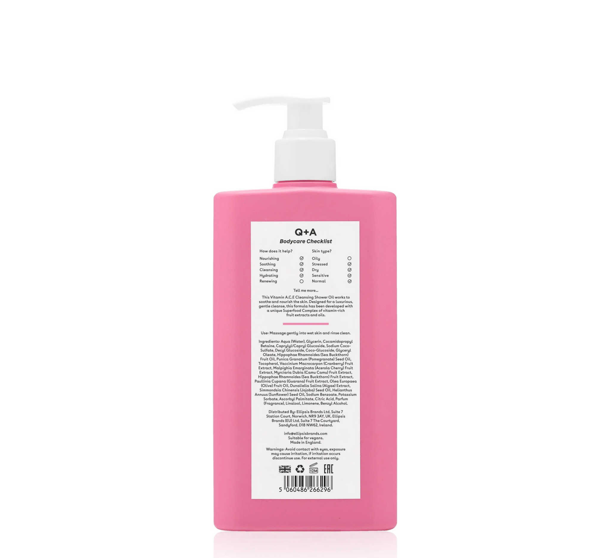 Vaj Pastrues për Dush me Vitaminë ACE *250ml