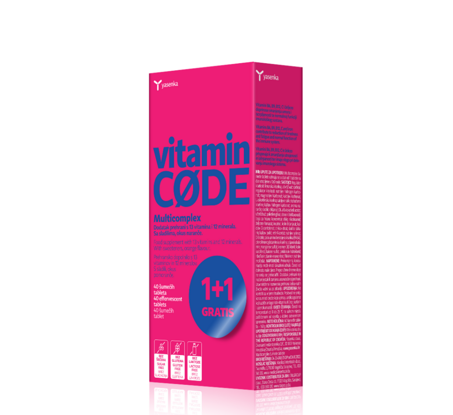 Vitamin CODE multiCOMPLEX Effervescent (1+1 gratis) *40tabs