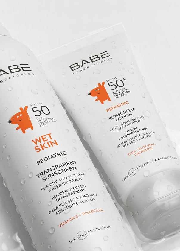 Pediatric Transparent Sunscreen Wet Skin SPF 50