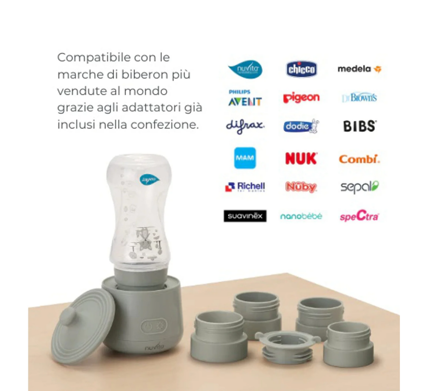 Ngrohës shishesh portativ universal Nuvita Warm'n'Go - 1162