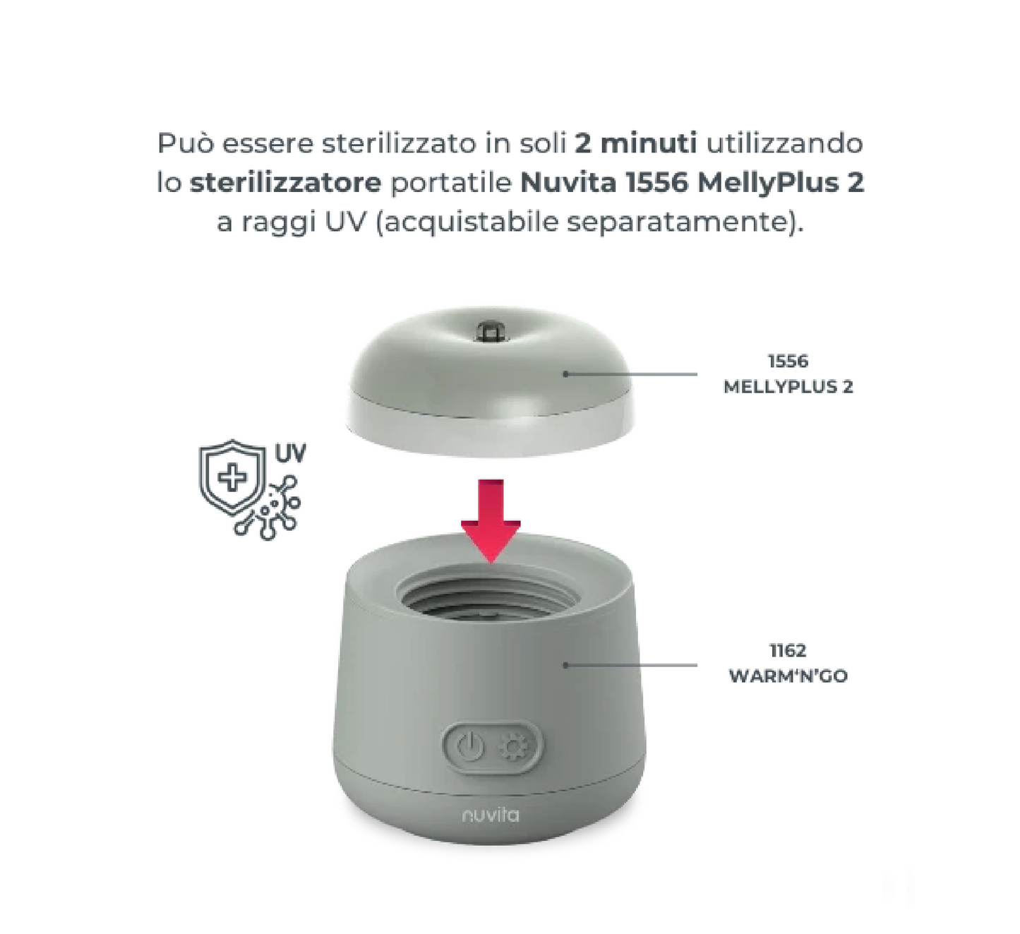 Ngrohës shishesh portativ universal Nuvita Warm'n'Go - 1162