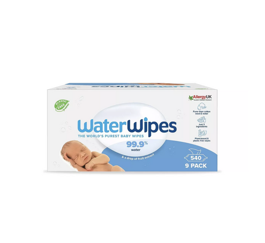 WaterWipes - Multipack 9x60 (540 peceta) - Halsa