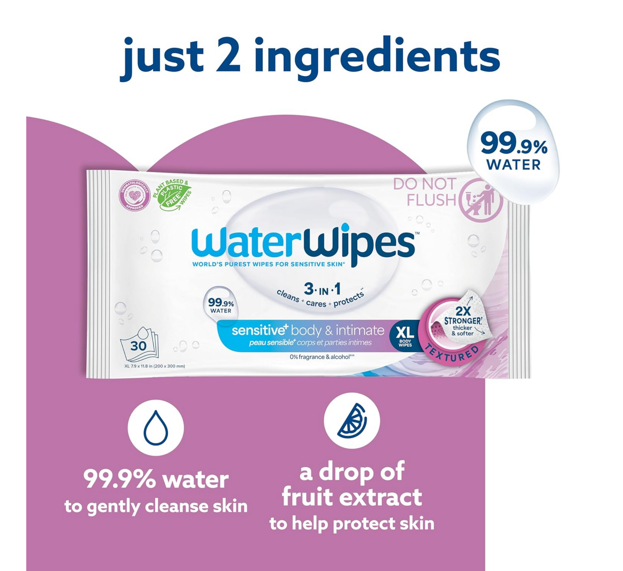 WaterWipes Adult Wipes XL (30 peceta)